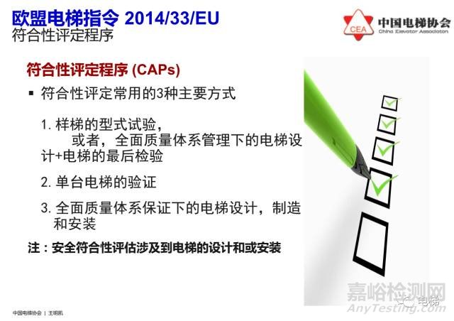 歐盟電梯指令2014/33/EU介紹