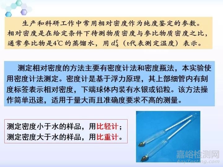 相對密度的測定方法