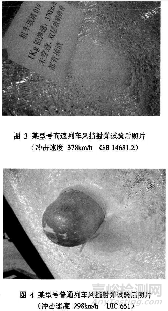 UIC 651高速列車前風(fēng)窗射彈試驗(yàn)(沖擊試驗(yàn))方法