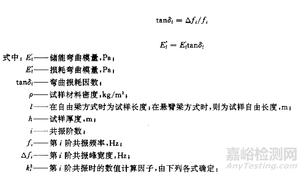 橡膠、阻尼漿的復(fù)合損耗因數(shù)測(cè)定