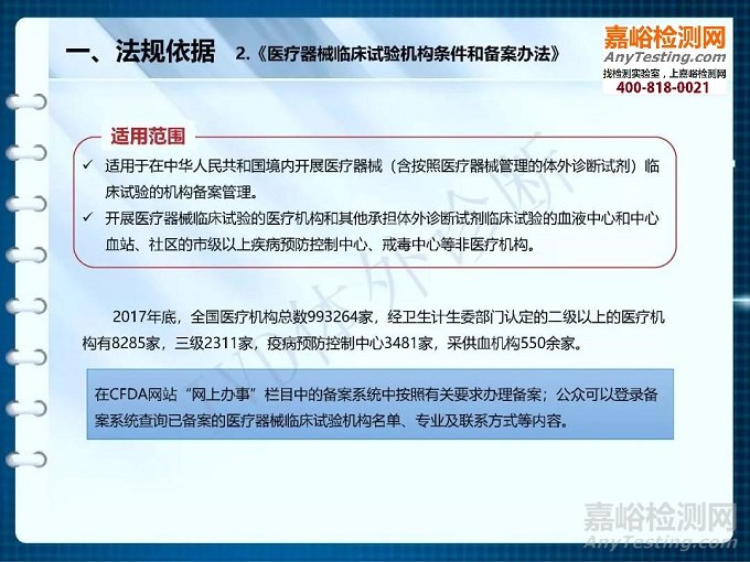 【干貨】醫(yī)療器械臨床試驗(yàn)機(jī)構(gòu)備案解析（PPT完整版）