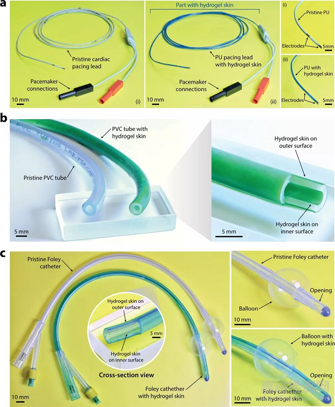 水凝膠涂層讓復雜醫(yī)療器械長出一層可控厚度適合人體柔軟耐用的皮膚