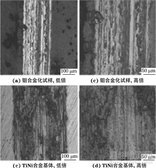 TiNi合金表面鉬合金層的物相與性能