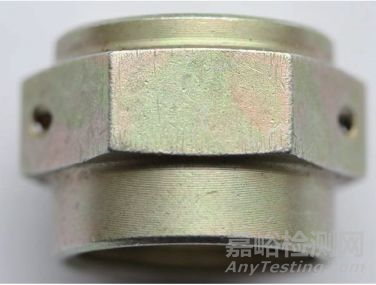 鍍鋅鈍化45A鋼外套螺母及平管嘴腐蝕失效分析