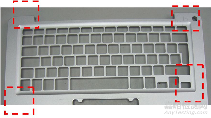 鋁合金TOP CASE 3D面角落陽極黑點(diǎn)失效分析