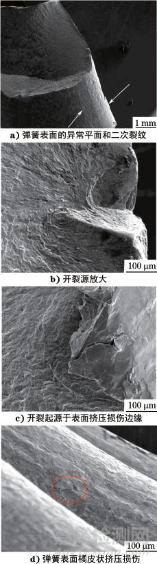 氣閥彈簧制造工藝和失效分析案例