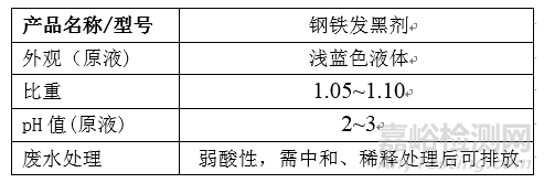 鋼鐵發(fā)黑劑的用途與配方