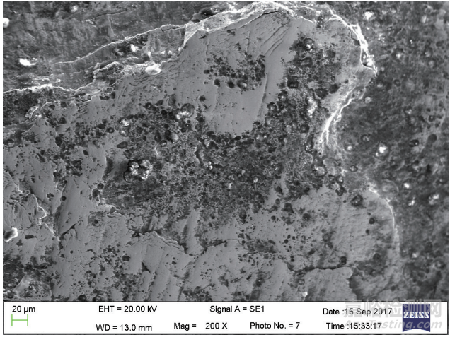 弧齒錐齒輪齒面電蝕失效分析