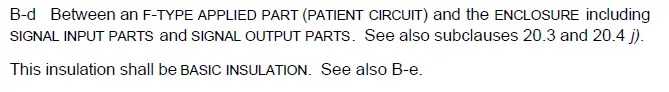 GB9706.1-2007的B-d電介質強度測試，哪些ME需要做？