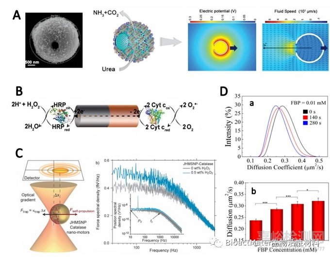 生物酶驅(qū)動微納米馬達(dá)的原理及其應(yīng)用