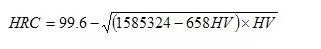 不同種類硬度測試方法換算研究成果
