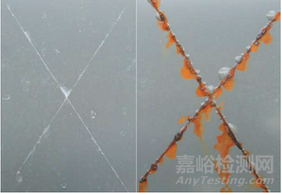 鹽霧試驗(yàn)中劃線處理對(duì)電泳漆膜腐蝕蔓延的影響