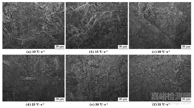 在線淬火對高強度鋼板組織轉變及力學性能的影響