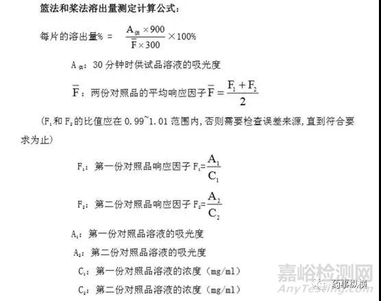 溶出度儀（標準片）的性能確認