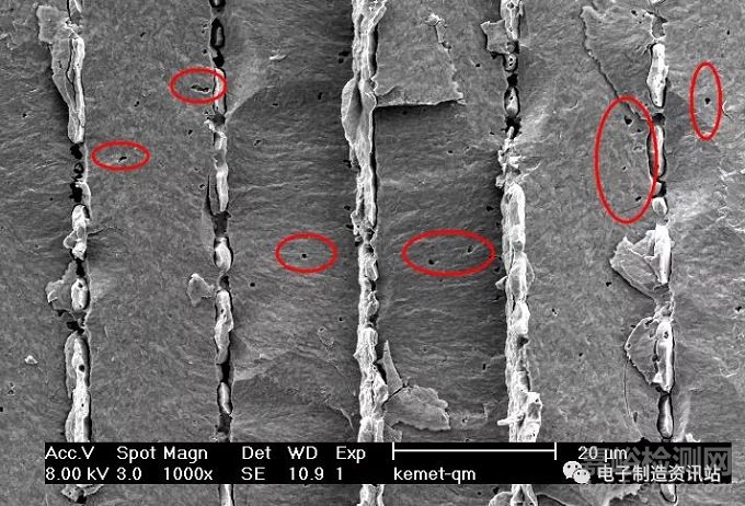 貼片電容常見缺陷及失效機理