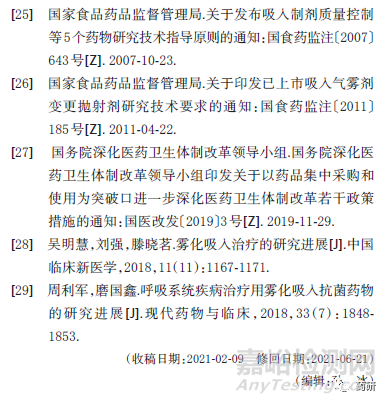呼吸系統(tǒng)吸入制劑研發(fā)現(xiàn)狀的系統(tǒng)評價(jià)