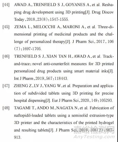 3D打印在藥物遞送領域的應用進展