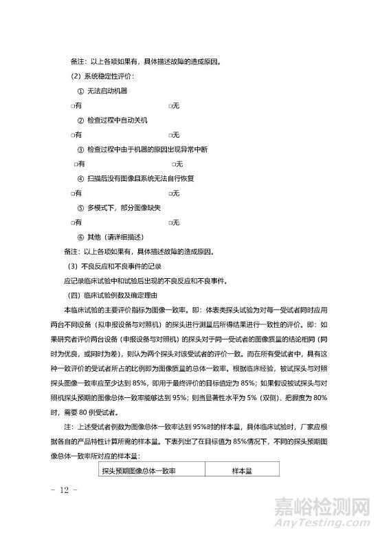 影像型超聲診斷設(shè)備技術(shù)審評要點(diǎn)