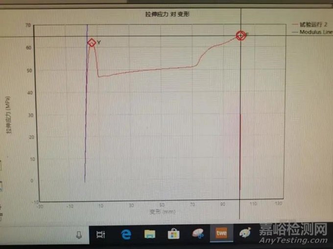 塑料拉伸斷裂標(biāo)稱應(yīng)變比拉伸應(yīng)變大，是試驗操作有誤嗎？