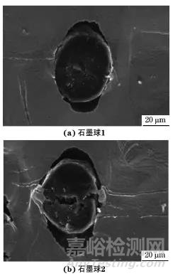 鐵素體球墨鑄鐵中石墨的微觀破壞機(jī)制