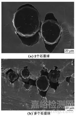 鐵素體球墨鑄鐵中石墨的微觀破壞機(jī)制