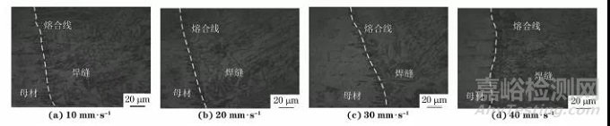 焊接速度對304不銹鋼電子束焊接頭組織與性能的影響