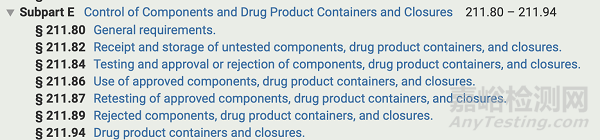 美國藥品GMP法規(guī)框架