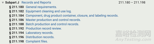 美國藥品GMP法規(guī)框架