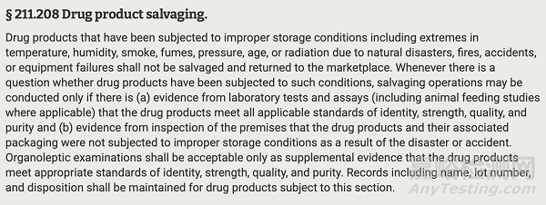 美國藥品GMP法規(guī)框架