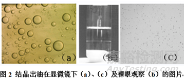 結(jié)晶過(guò)程中“出油”及其應(yīng)對(duì)策略