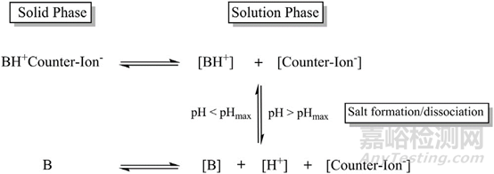 鹽型化合物的pH-溶解度測定