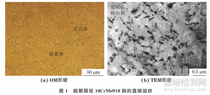 電站中超期服役10CrMo910鋼的高溫蠕變行為