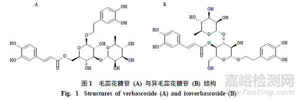 pH對(duì)毛蕊花糖苷穩(wěn)定性影響及降解產(chǎn)物分析