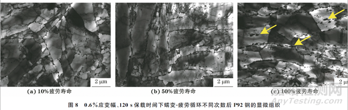 蠕變-疲勞交互作用下P92鋼的循環(huán)變形行為