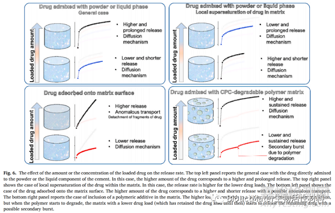 影響磷酸鈣骨水泥藥物釋放的因素