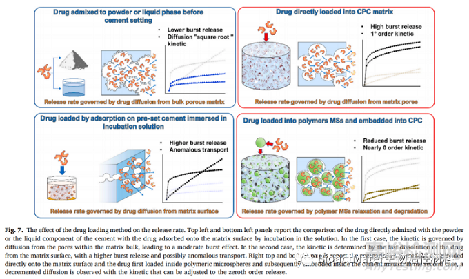 影響磷酸鈣骨水泥藥物釋放的因素