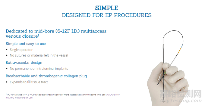 唯一一款FDA獲批的血管和靜脈閉合裝置Vascade MVP再獲CE批準(zhǔn)