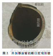 外加厚P110鋼級(jí)油管的斷裂失效分析