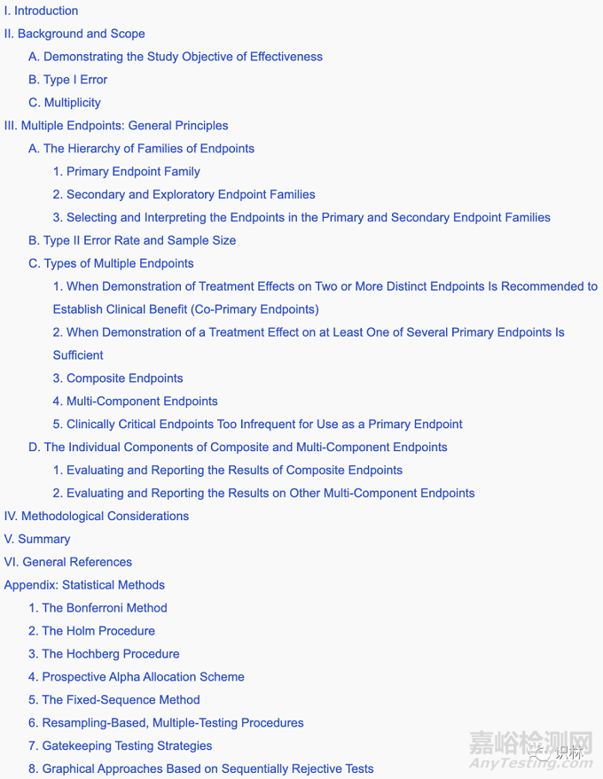 FDA就藥物臨床試驗(yàn)中多個(gè)終點(diǎn)的問題提供指導(dǎo)