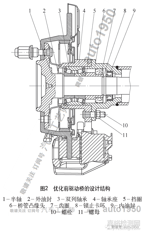 半浮式驅(qū)動橋輪邊漏油分析及結(jié)構(gòu)優(yōu)化設(shè)計