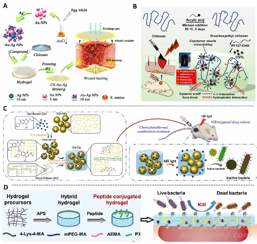先進功能水凝膠敷料的常用制備方法