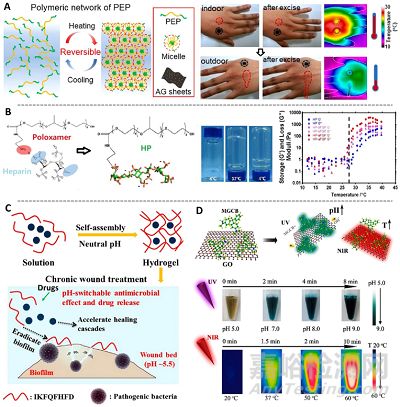 先進功能水凝膠敷料的常用制備方法