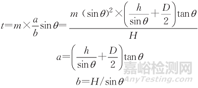 基于數(shù)字探測器陣列檢測技術(shù)的帶包覆層管道壁厚測定方法