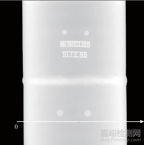 基于數(shù)字探測器陣列檢測技術(shù)的帶包覆層管道壁厚測定方法