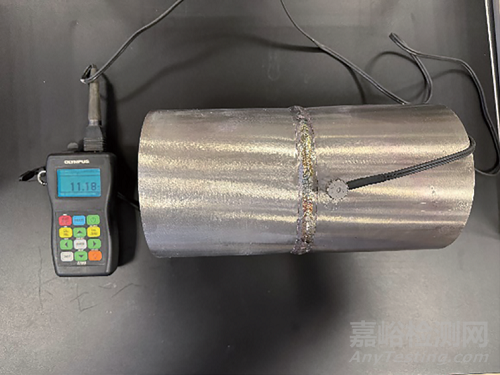 基于數(shù)字探測器陣列檢測技術(shù)的帶包覆層管道壁厚測定方法