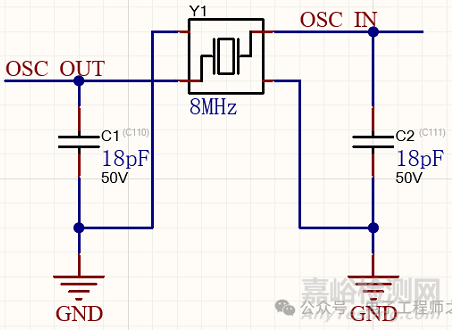 無源晶振匹配電容的計算公式