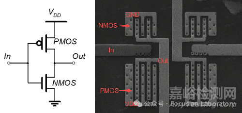 數(shù)字芯片基本電路：CMOS反相器（逆向分析）