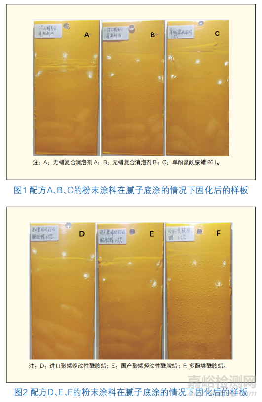 工程機(jī)械高光粉末涂料制備中消泡劑的驗(yàn)證實(shí)驗(yàn)