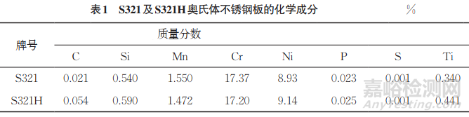 321和321H奧氏體不銹鋼低周疲勞壽命的影響因素研究實驗