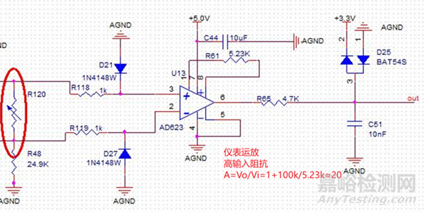 電阻測溫電路中檢測電阻阻值的測量方法